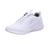 Skechers Bounder Men's Sneakers, White Mesh Pu Trim, 5.5 UK