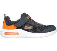 Skechers Bounder Tech Junior Trainers Grey Kids Stylish Casual Comfortable Shoes