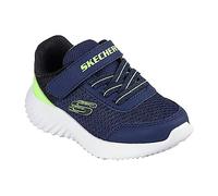 Skechers Bounder Inf NVLM Navy Lime Kids trainers 403908N in a Plain Man-made in Size 26