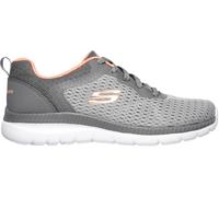 Skechers Bountiful Womens Training Shoes Grey Gym Workout Cushioned Trainers