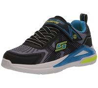 Skechers Boy's 401660l Bkyb Trainers, Black Charcoal Textile Yellow Blue Trim, 13.5 UK