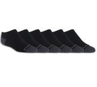 Skechers Boy's 6 Pack Boys' No Show Socks in Black, Size Small