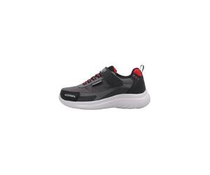 Skechers Boy's Bounder 2.0 Aqua Pace Sneakers, Black & Charcoal Synthetic/Textile/Red Trim, 10.5 UK Child