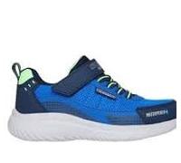 Skechers Boy's Bounder 2.0 Aqua Pace Sneakers, Navy & Blue Synthetic/Textile/Lime Trim, 11.5 UK Child