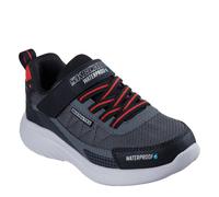 Skechers Bounder 2.0 Aqua Pace Sneaker, Black & Charcoal Synthetic/Textile/Red Trim, 13 UK Child
