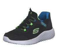 Skechers Boys Bounder Brisk-Burst Sneaker, Black Lime, 2 UK Child