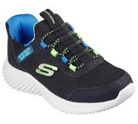 Skechers Boys Bounder Brisk-Burst Sneaker, Black Lime, 3 UK Child