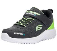 Skechers Boy's Bounder Dripper Drop Sneakers, Black Synthetic/Textile/Lime Trim, 12.5 UK Child