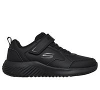 Skechers Boy's Bounder - Power Study Sneaker in Black, Size 2.5 | Synthetic, Machine Washable