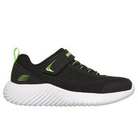 Skechers Boy's Bounder - Quantarun Sneaker in Black, Size 1 | Textile/Synthetic, Machine Washable