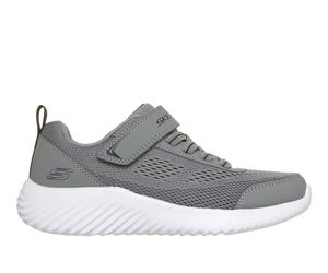 Skechers Boy's Bounder - Quantarun Sneaker in Gray, Size 9.5 | Textile/Synthetic, Machine Washable