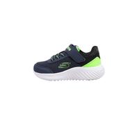 Skechers Boys Bounder Sneaker, Navy Lime, 4 UK Child