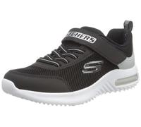 Skechers Boy's Bounder-Tech Sneakers, Black & Silver Synthetic / Textile / Trim, 3.5 UK Child