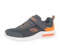 Skechers Boy's Bounder-Tech Sneakers, Charcoal Orange Synthetic Textile Trim, 4 UK Child