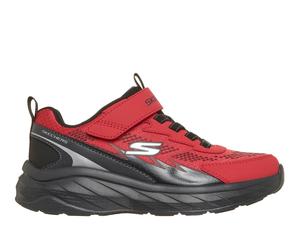 Skechers Boy's Boundless - Strike Flow Sneaker in Red/Black, Size 13.5 | Synthetic/Textile, Machine Washable