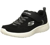 Skechers Boys Comfortable Trainers Burst Power Sprints 97302L - Black/White Leather - UK Size 1 - EU Size 33.5 - US Size 2