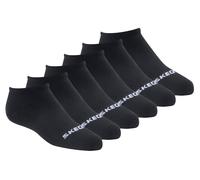 Skechers Boy's Cotton No-Show Socks - 6 Pack in Black, Size Small