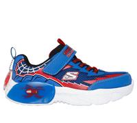 Skechers Boy's Creature Crawlers Sneaker in Blue/Red, Size 2 | Synthetic/Textile, Machine Washable