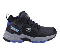 Skechers Drollix Boys Boots Shoes Walking 406418L Hook loop Black and