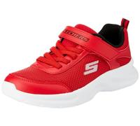 Skechers Unisex Kids Boys Trainers, Red Textile Synthetic Black Silver Trim, 11.5 UK