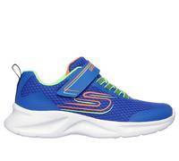 Skechers Boy's Dynamatic - Swift Tread Sneaker in Blue/Lime, Size 1 | Textile/Synthetic, Machine Washable