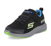 Skechers Boy's Dynamic Tread Hydrode Sneakers, Black Textile/ Blue & Lime Trim, 10 UK Child