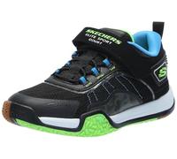 Skechers Boys' Elite Sport Field Trainers, Black, blue, lime, 12 UK Child