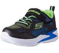 Skechers Boy's Erupters Iii - Derlo Trainers, Black Blue Green, 3.5 UK
