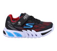 Skechers Boy's Thermo-Flash Heat-Flux Sneakers, Black Synthetic/Mesh/Red & Orange Trim, 10 UK Child