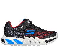 Skechers Flow Glow Elite Junior BKRB Black Kids trainers 400137L in a Plain Man-made in Size 30