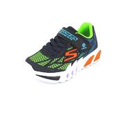 Skechers Boy's Flex Glow Vorlo Lights Boys Sports Trainers - Nvmt Navy Multi - Size: F (Standard)/3 (older)