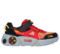 Skechers Boy's Game Kicks: Gametronix 2.0 Sneaker in Black/Red, Size 9.5 | Synthetic/Textile, Machine Washable