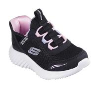 Skechers Boy's Girl's Bounder Simple Cute Slip-Ins Sneaker, Black, 8 UK Child