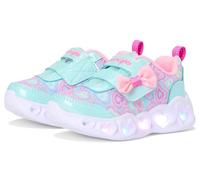 Skechers Boy's Girl's Heart Lights-Boogie Land Sneaker, Mint Multi, 7 UK Child