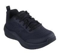 Skechers Microspec Advance Textile Junior Black Trainers UK 13.5