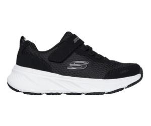 SKECHERS BOYS GIRLS TRAINERS EDGERIDGE SHOES JUNIOR KIDS STRAP SCOOL BLACK