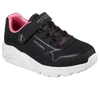 Skechers Boy's Girl's Uno Lite Sneaker, Black Synthetic/Rose Gold Trim, 9 UK Child