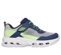 Skechers Boy's Glide-Step Drift - Zorzox Sneaker in Navy Blue/Lime, Size 13.5 | Textile/Synthetic, Machine Washable