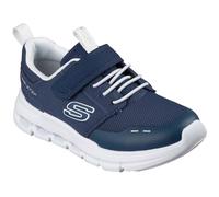 Skechers Boy's Glide-Step Flow Trainers, Navy Textile/Synthetic/White Trim, 12 UK Child