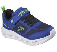 Skechers Boy's Glide-Step Lights Sneaker, Blue & Black Synthetic/Textile/Lime Trim, 12.5 UK