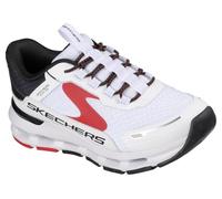 Skechers Boy's Glide-Step Plus Vista-Lane Sneakers, White Synthetic/Textile/Black & Red Trim, 13.5 UK Child
