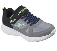 Skechers Boy's Go Run 400 V2 Technix Sneakers, Grey & Black Synthetic/Textile/Lime & Blu, 10.5 UK Child