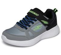 Skechers Boy's Go Run 400 V2 Technix Sneakers, Grey & Black Synthetic/Textile/Lime & Blu, 12.5 UK Child