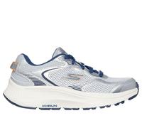 Skechers Boy's GO RUN Consistent 2.0 - Team-Pacer Sneaker in Silver/Navy Blue, Size 4 | Textile/Synthetic