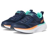 Skechers Boy's Go Run Elevate 2.0 Find My Sneaker, Navy Textile/Navy Synthetic/Orange & Blue, 1.5 UK