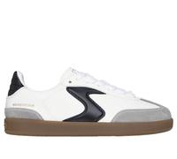 Skechers Boy's Hotshot - Junior Varsity Sneaker in White/Black, Size 5.5 | Synthetic/Leather