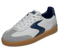 Skechers Boy's Hotshot Junior Varsity Sneakers, Grey Navy, 4 UK Child