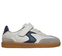 Skechers Boy's Hotshot - Varsity Team Sneaker in Gray/Navy Blue, Size 10 | Synthetic/Leather