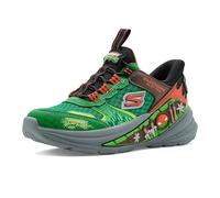 Skechers Boys' Hyper-Quest Trainer, Green, 2 UK Child