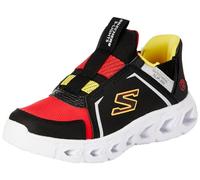 Skechers Boy's Hypno-Flash 2.0 Brisk-Brights Sneakers, Black Synthetic Textile Red Yellow Si, 12.5 UK Child